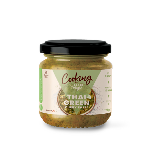 Cooking with Cottage Delight Thai Green Curry Paste (175g)