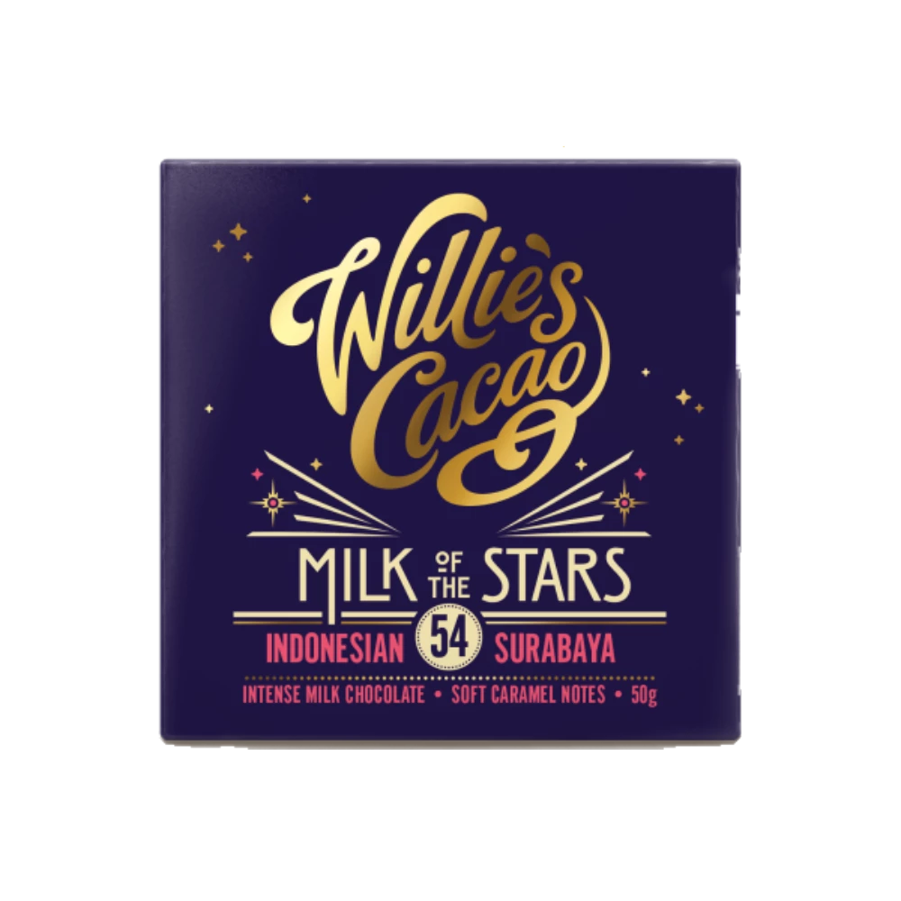 Willies Cacao Milk of the Stars Indonesian Milk Chocolate (50g)