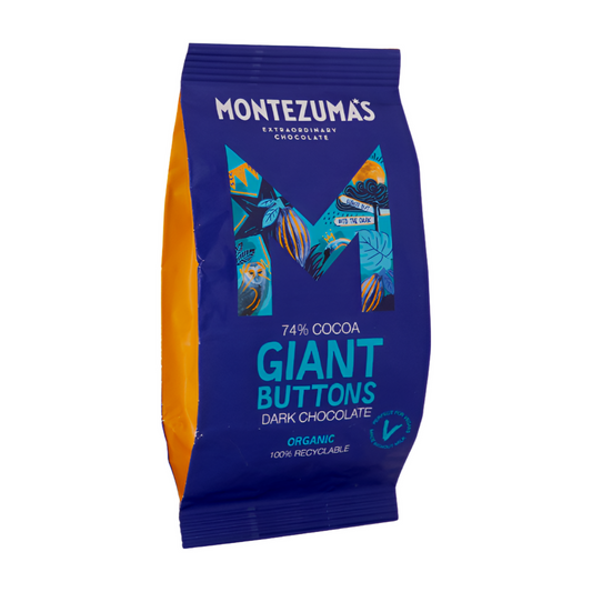 Montezuma's Organic 74% Giant Dark Buttons (180g)