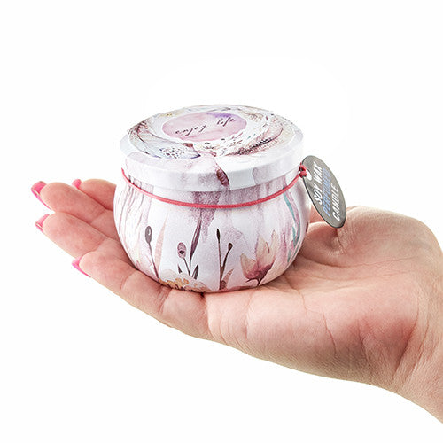 Art Tin Candle - Assorted Design - Sea life - Rasberry