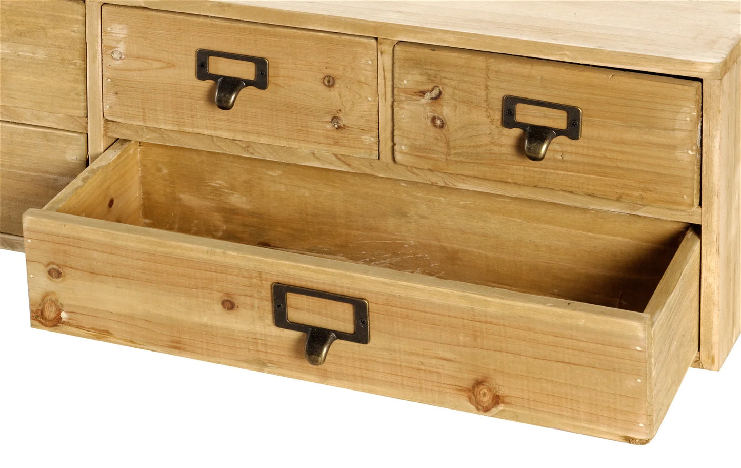 6 Drawers Wood Storage Organizer trinket Drawer