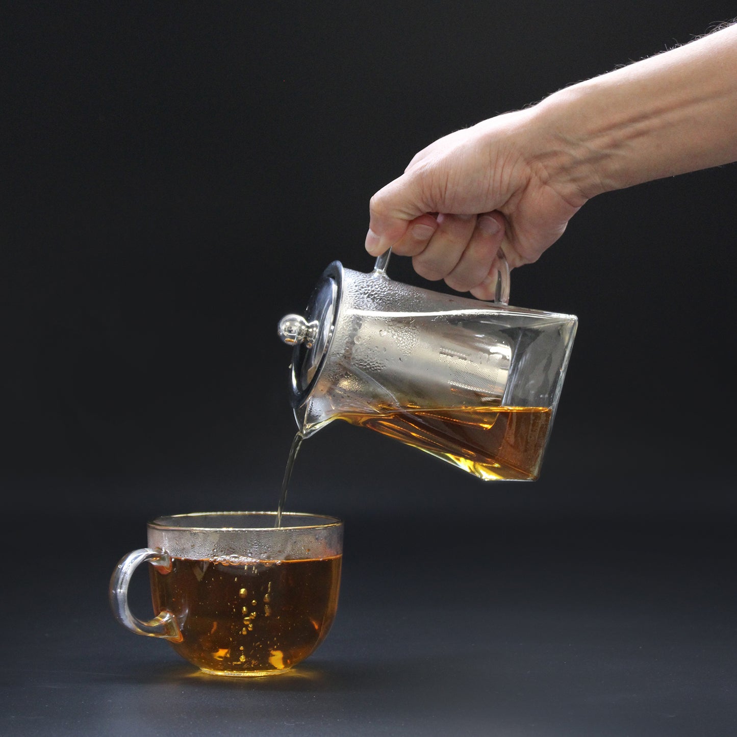 Glass Infuser Teapot - Tower Shape 750ml
