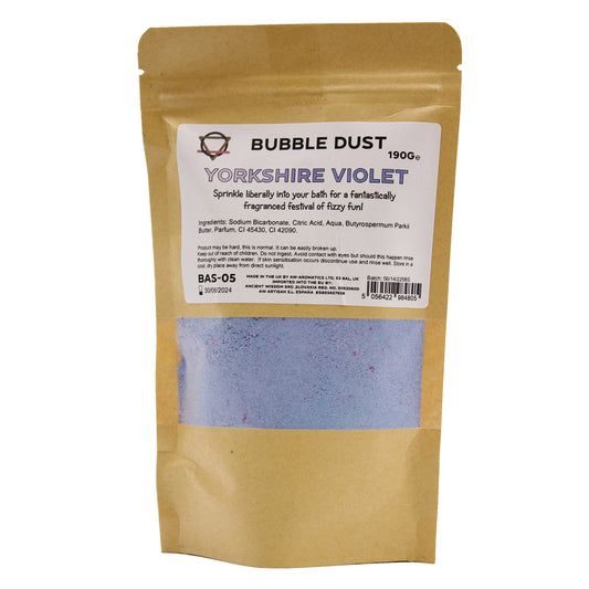 Yorkshire Violet Bath Bubble Dust 190grams