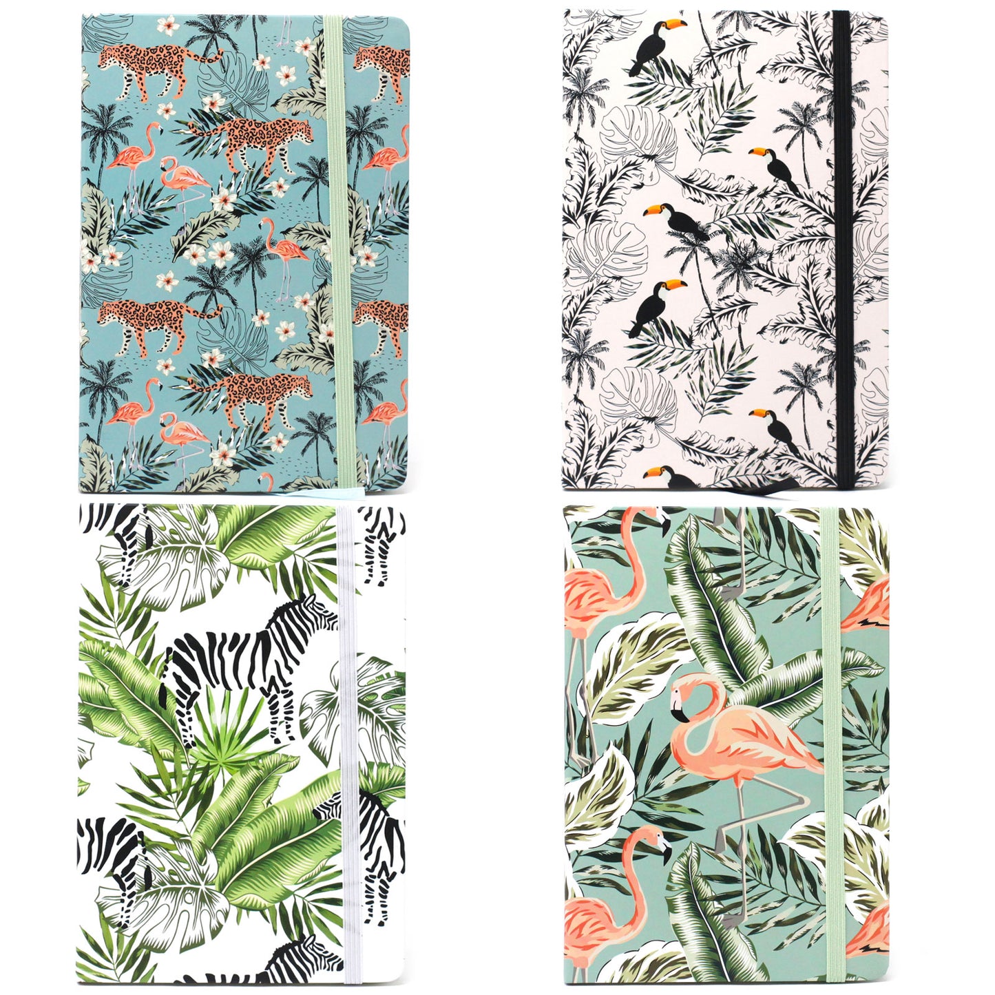 A5 Notebooks - Assorted Designs - Vintage Tropical