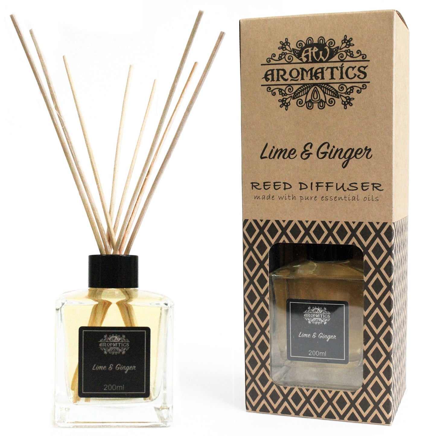 Lime & Ginger Essential Oil Reed Diffuser - 200ml