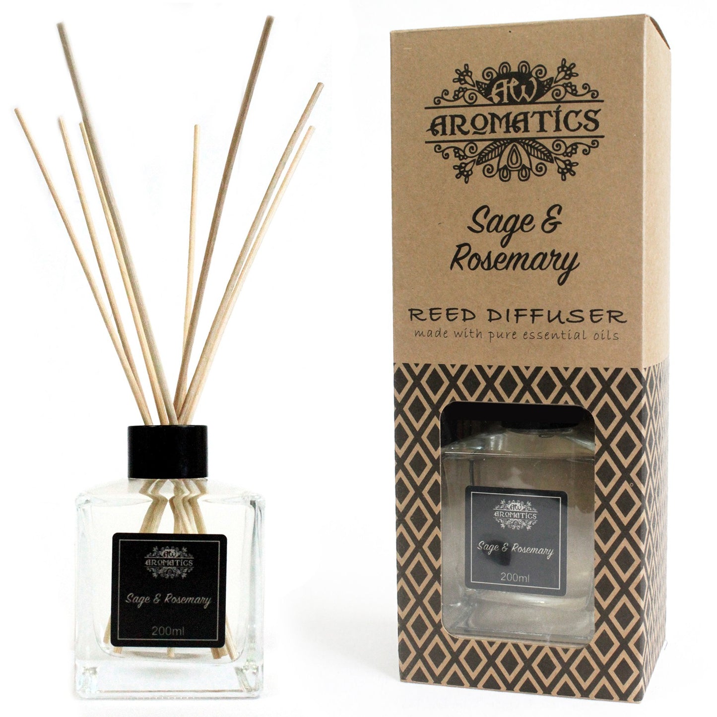 Sage & Rosemary Essential Oil Reed Diffuser Reed Diffuser - 200ml