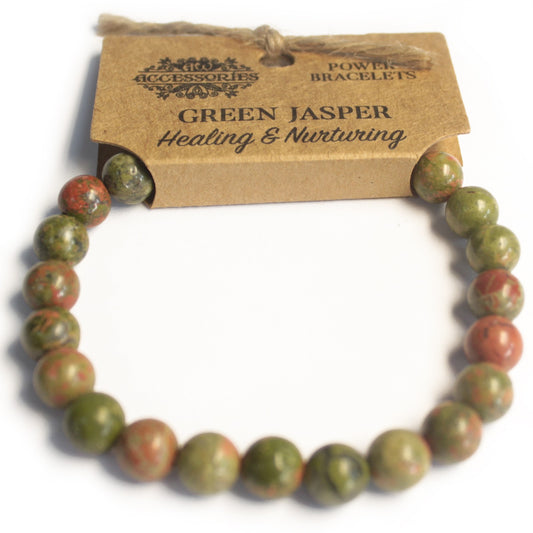 Power Bracelet - Green Jasper