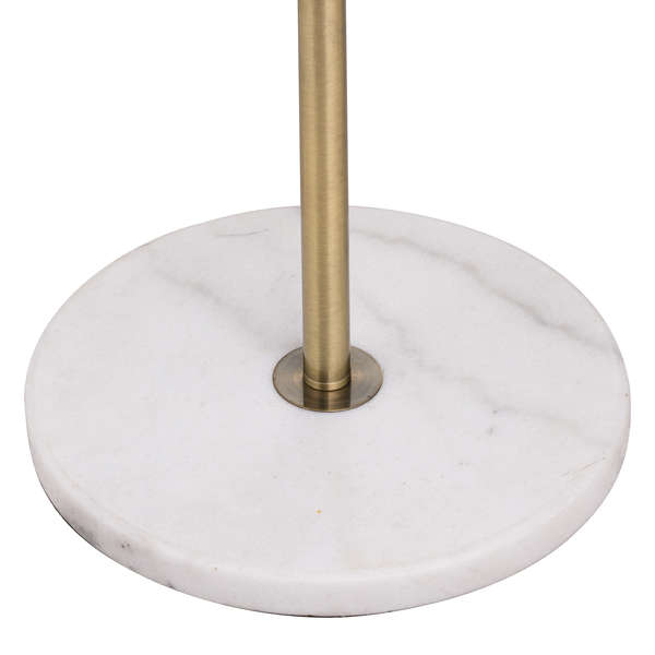Marble And Brass Industrial Adjustable Floor Lamp