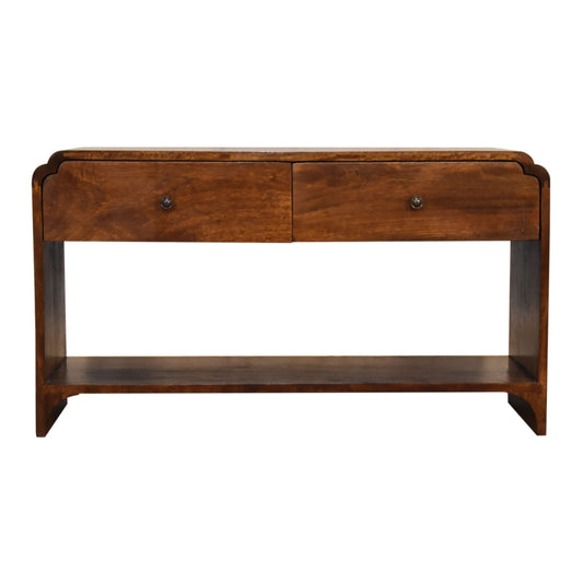 Newton Console Two Drawer Table