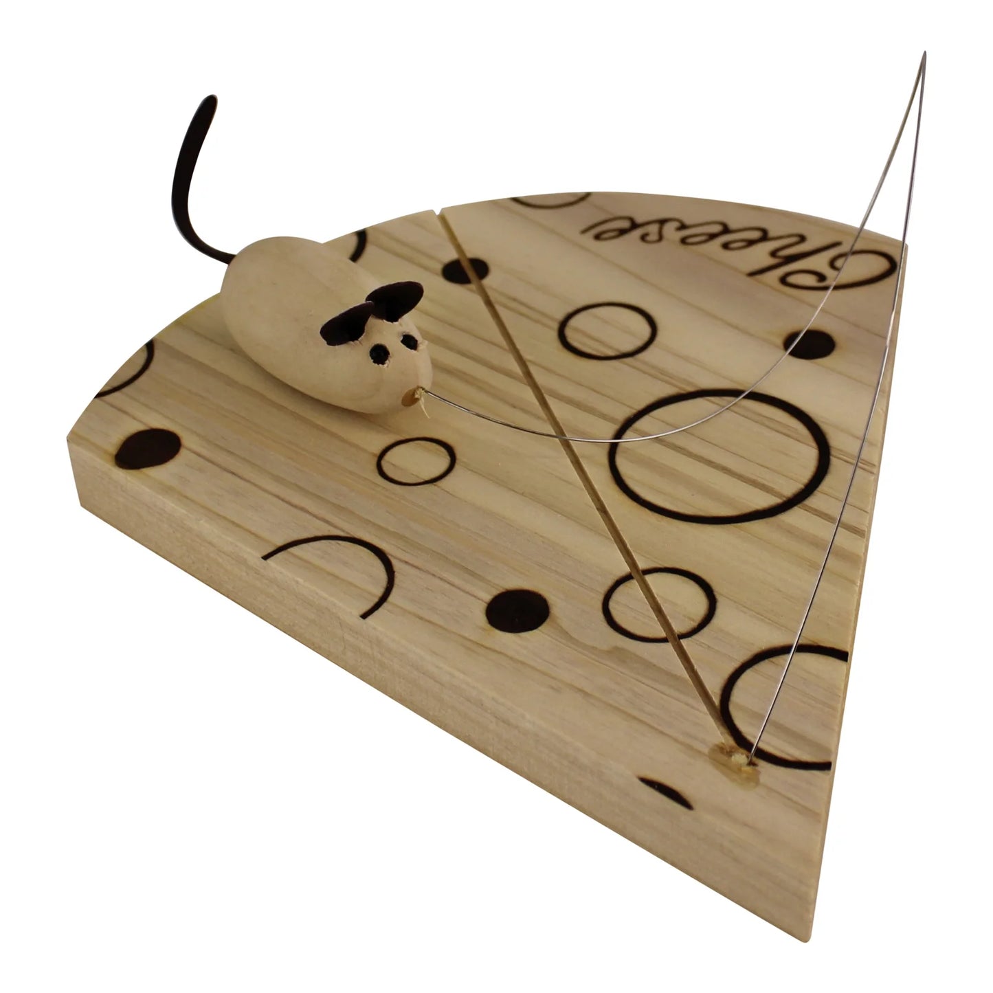 Handcrafted Cheese Board With Wire And Mouse