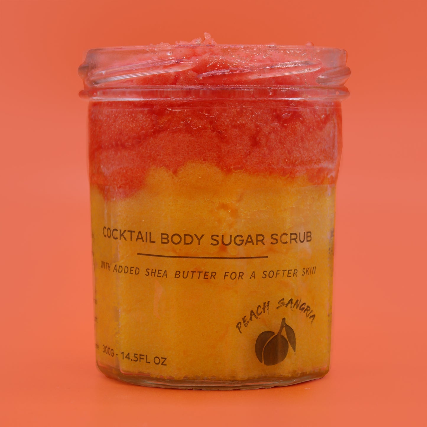 Handmade Sugar Body Scrub - Peach Sangria 300g