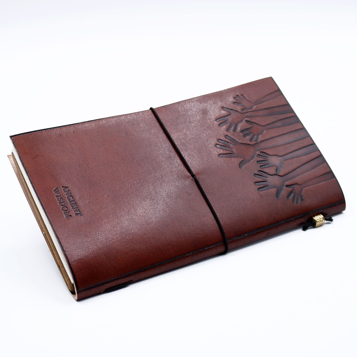 Handmade Leather Journal - True Friends - Brown