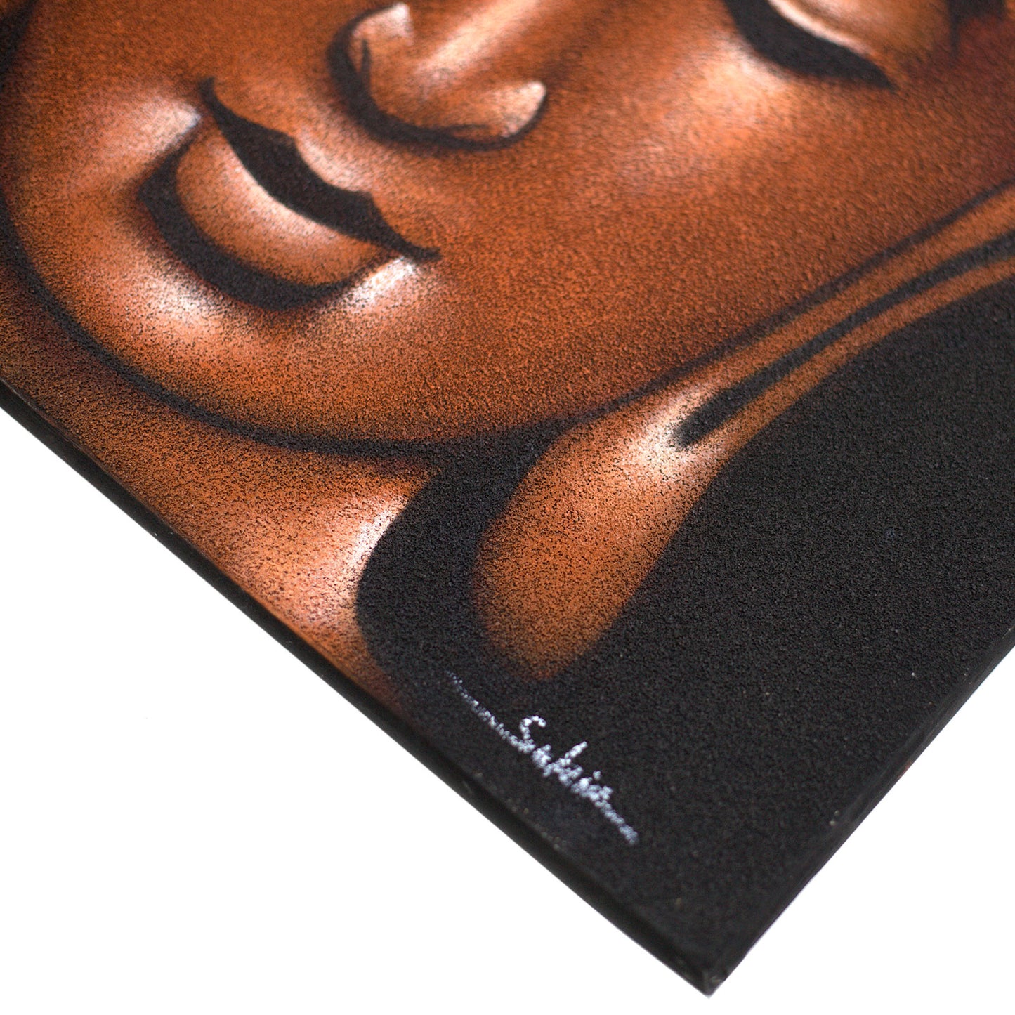 Buddha Painting - Copper Sand Finish