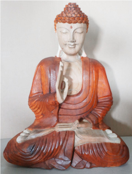Hand Carved Buddha Statue - 40cm Teaching Transmission