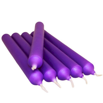 5x Dinner Candles - Lilac