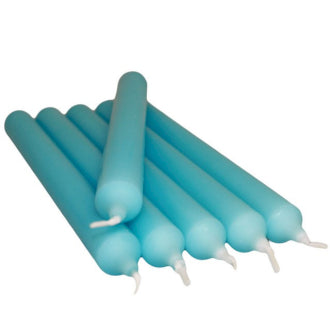5x Dinner Candles - Turquoise