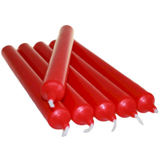 5x Dinner Candles - Red