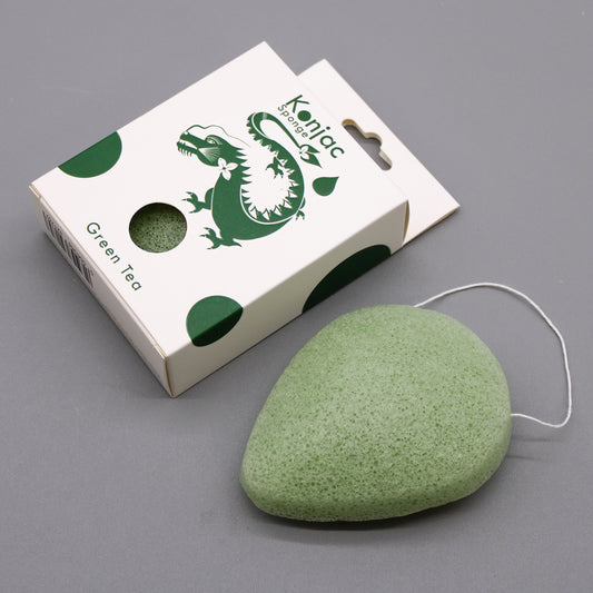 Teardrop Konjac Sponge - Green Tea - Protective