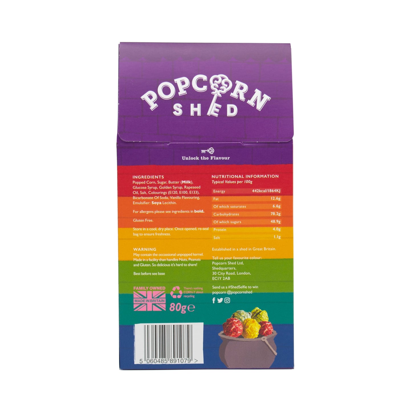 Popcorn Shed Rainbow Popcorn Shed (80g)