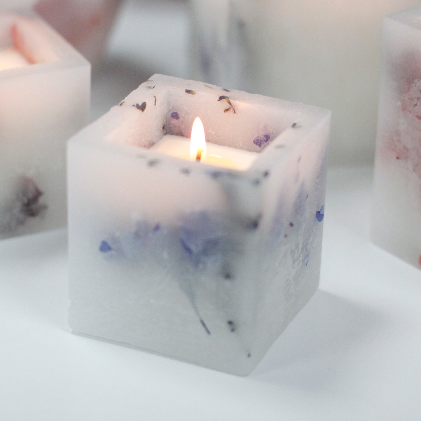 Enchanted Candle - Small Square Jar - Lavender