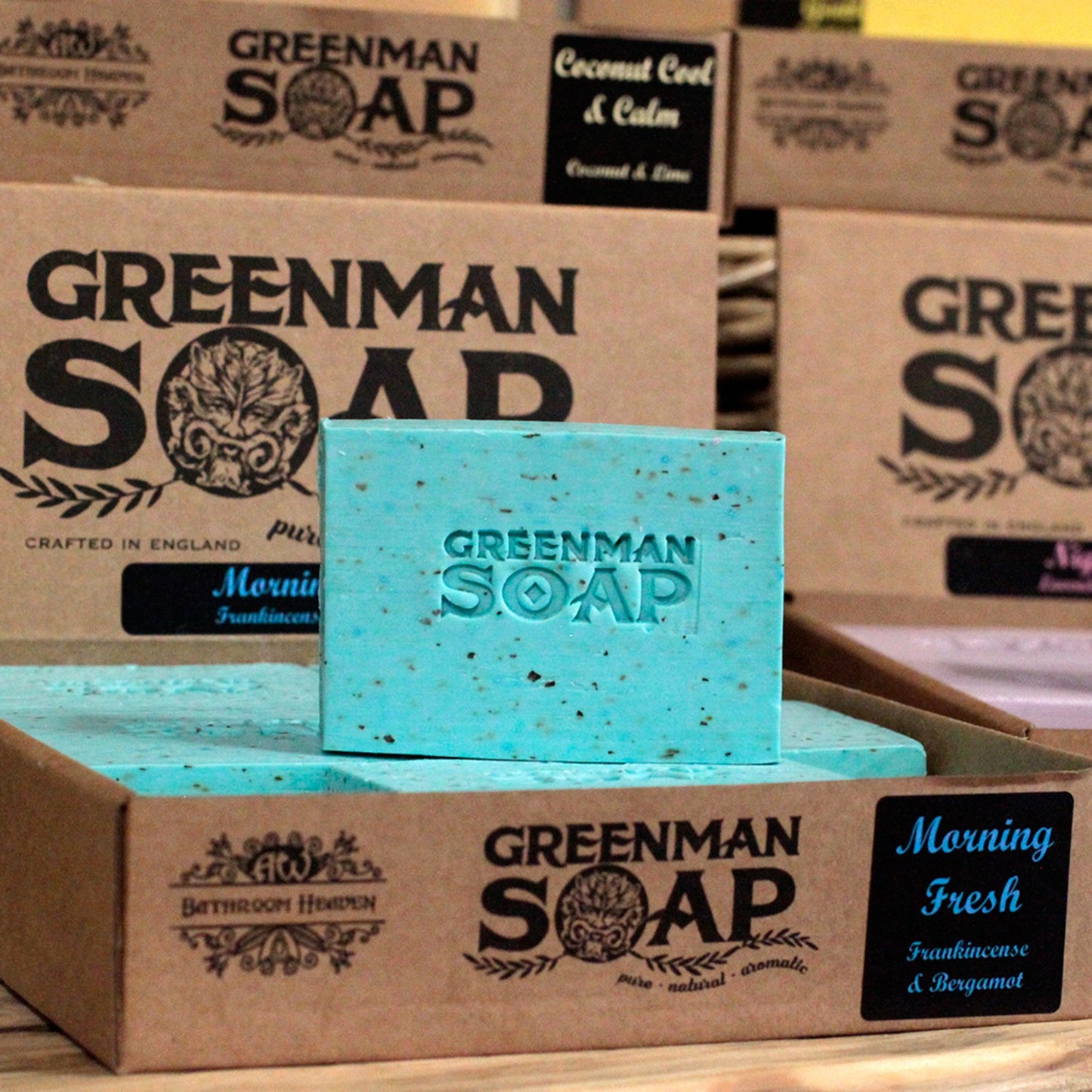 Greenman Soap Slice 100g - Morning Fresh - Frankincense & Bergamot