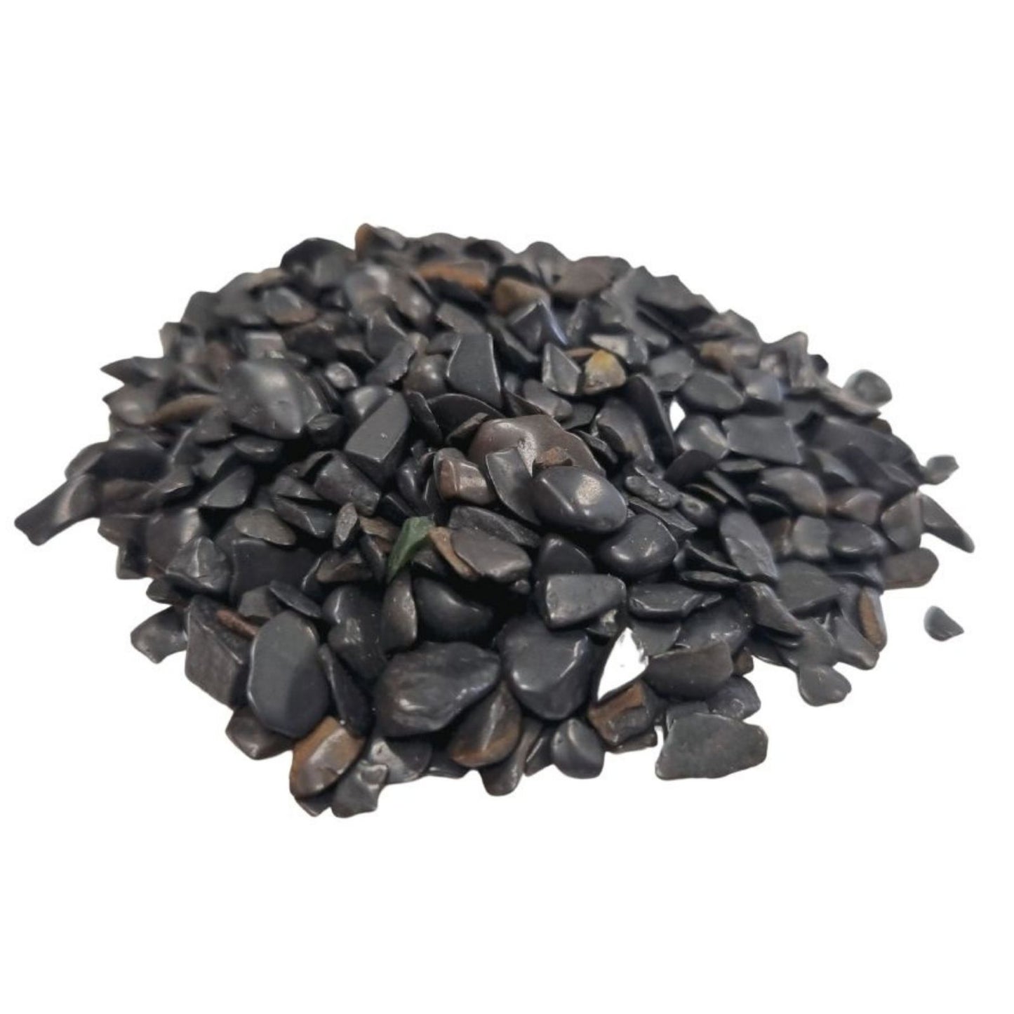 Black Tourmaline Gemstone Chips  - 1kg