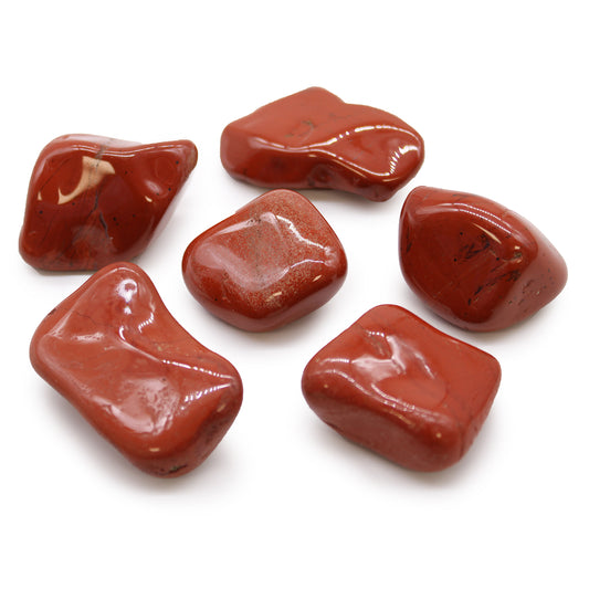 Large African Tumble Stones - Jasper - Red (pack of 6)