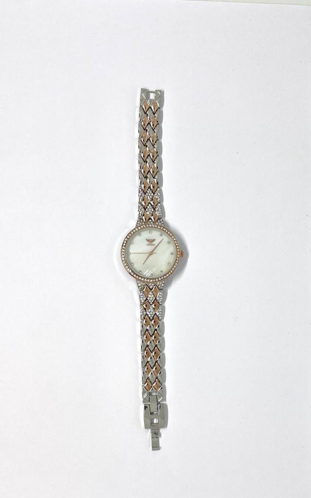 NY London Gold and Silver Ladies Watch Pl-7604