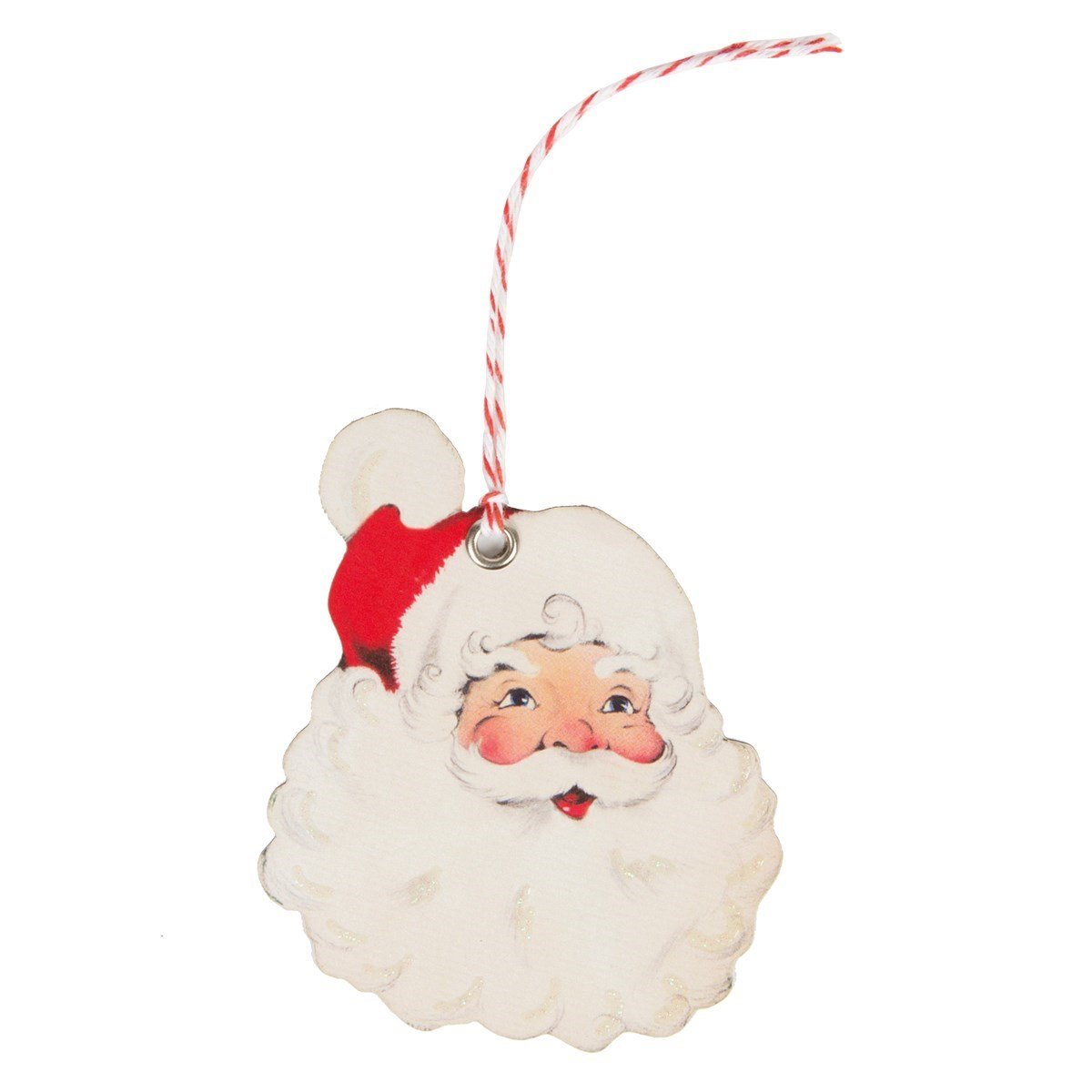 Cheerful Father Christmas Gift Tags - Set of 10