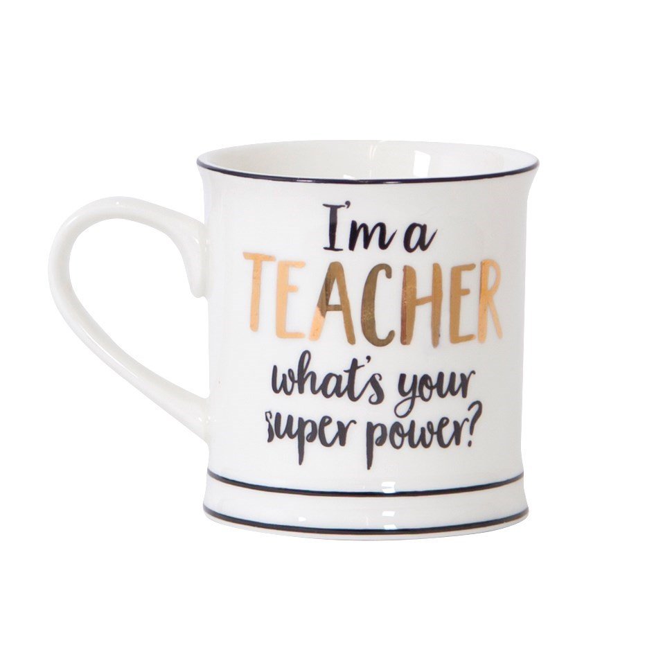 Metallic Monochrome I'm A Teacher Mug