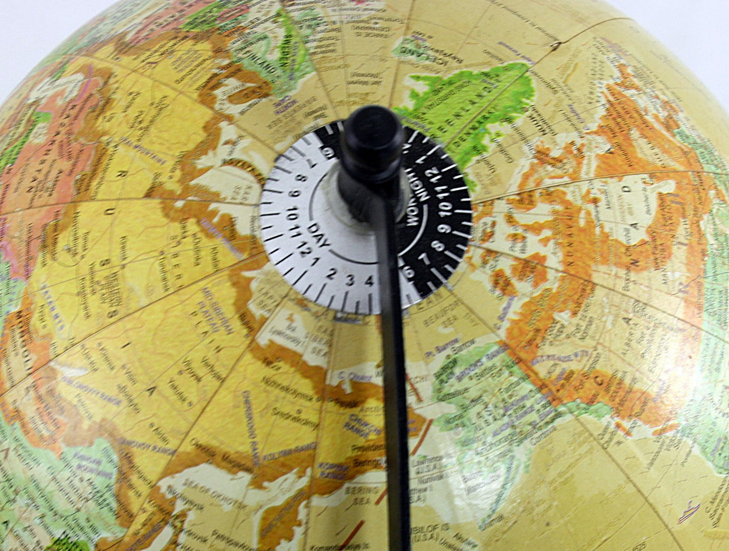8 Inch Decorative Globe On Wooden Stand
