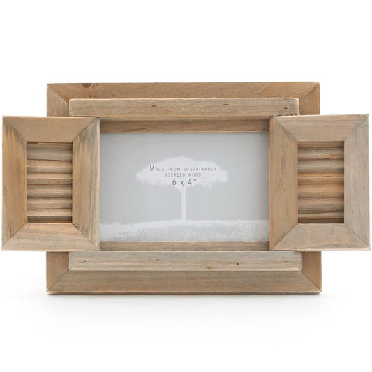 Driftwood Photo Frame With Shutte