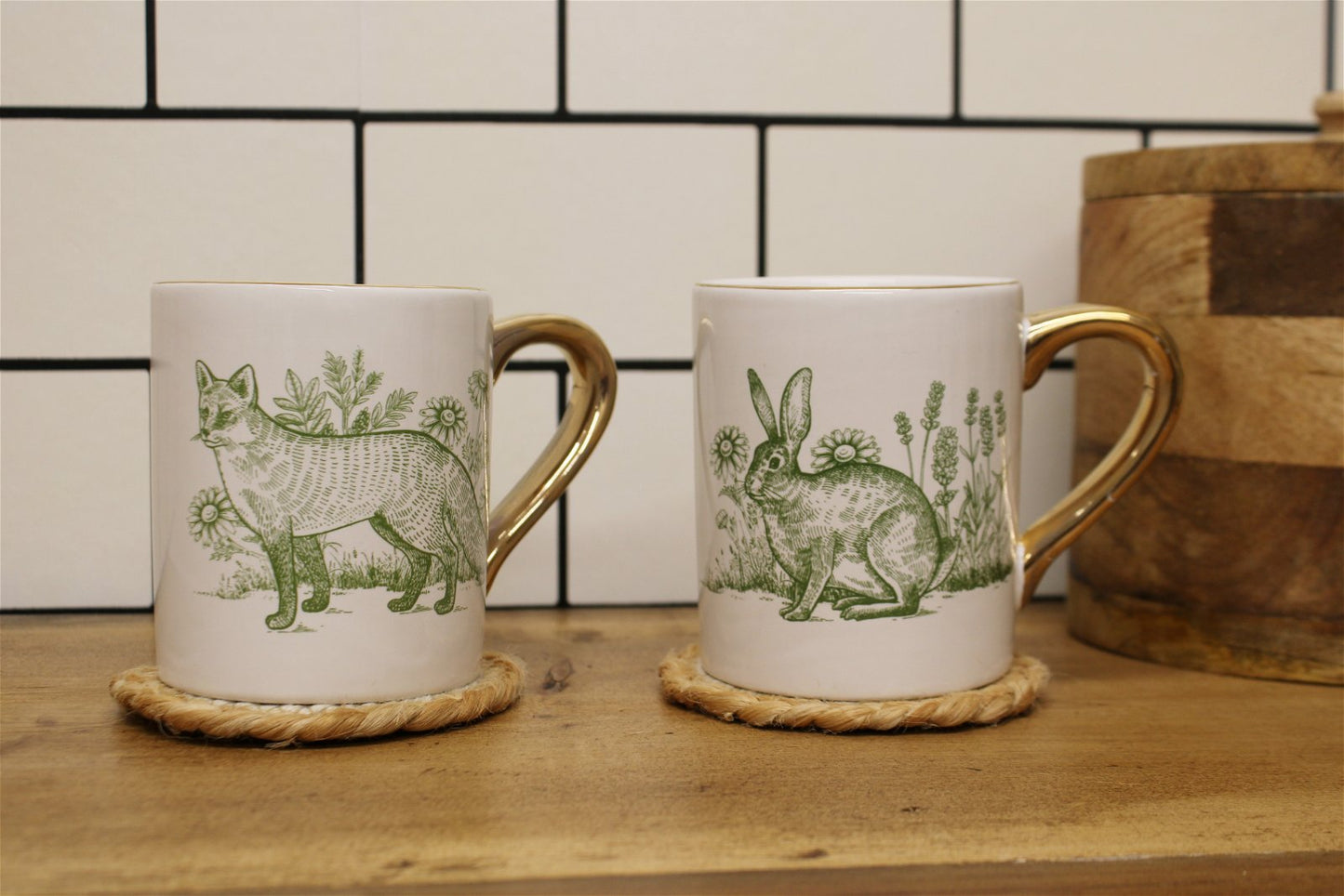Forest Toile Mugs