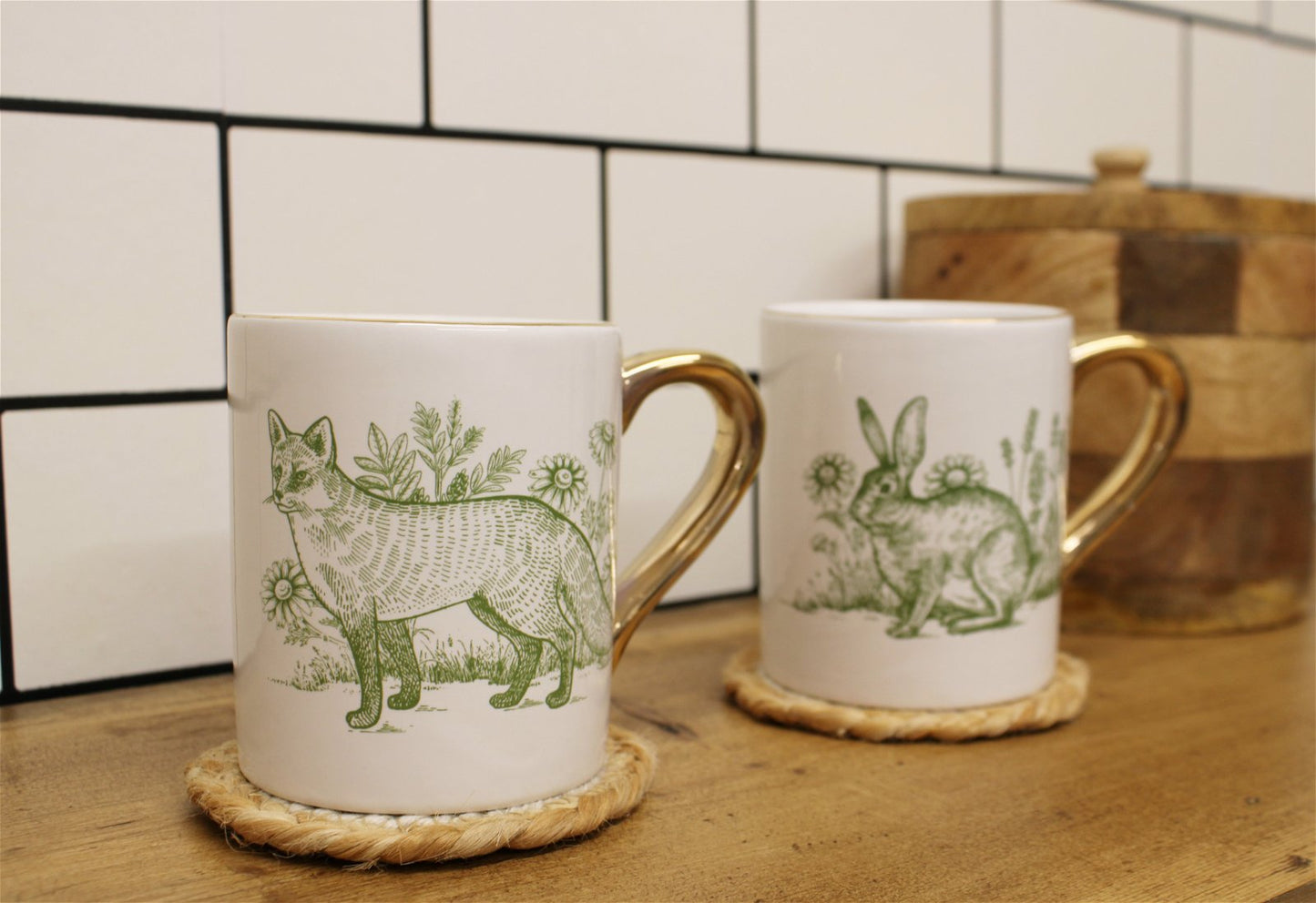 Forest Toile Mugs