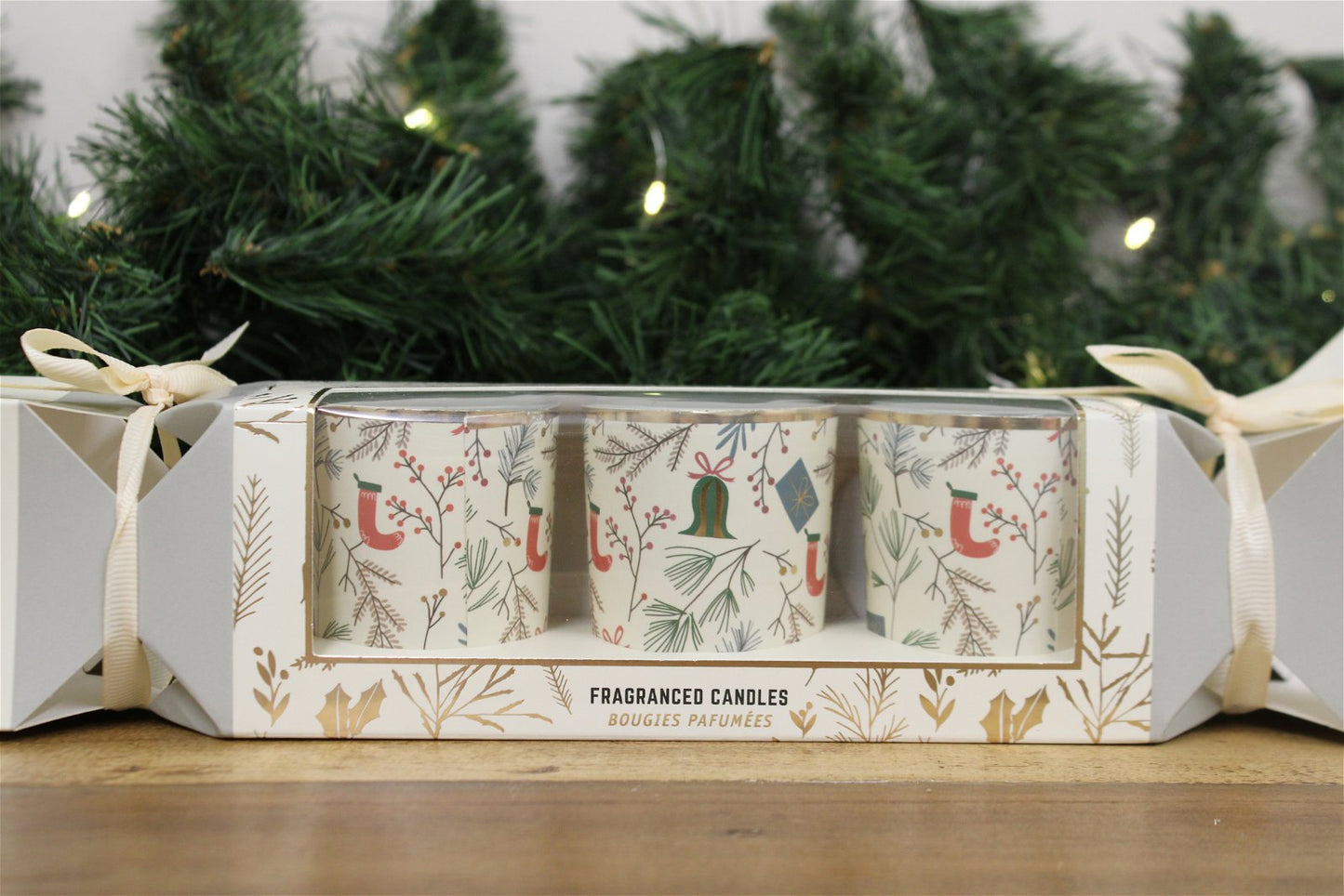 Cracker Gift-box with Vanilla Spice Candle-pots