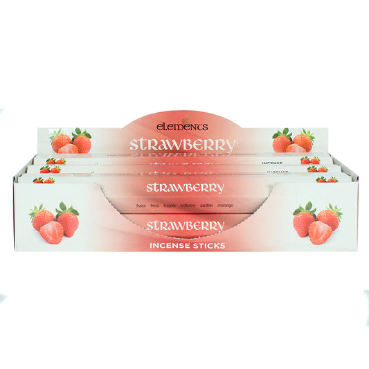 Strawberry Elements Incense Sticks (Pack of 6 )