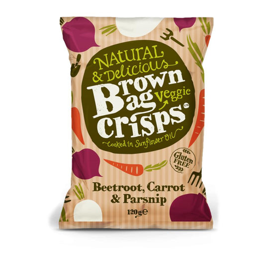 Brown Bag Beetroot, Carrot & Parsnip Veggie Crisps