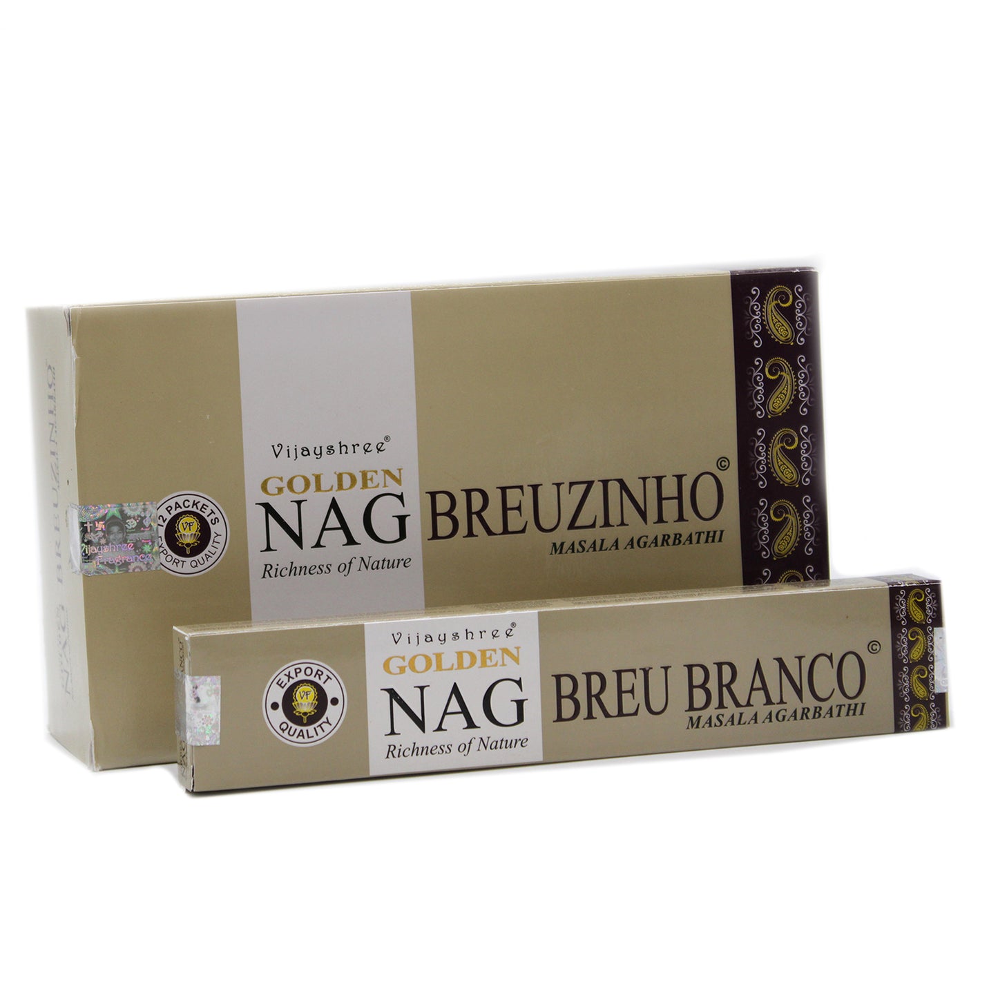 15g Golden Nag Champa Incense Sticks- Breuzinho