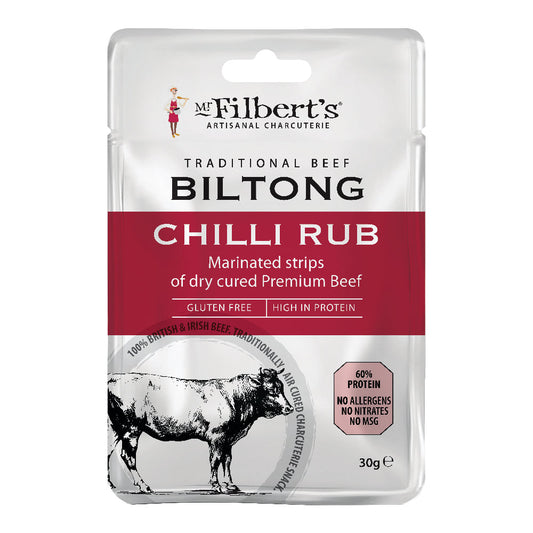 Mr Filbert's Chilli Rub Beef Biltong (30g)