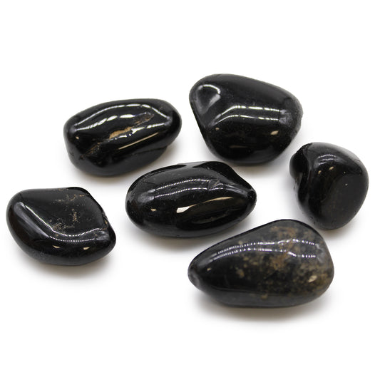 Large African Tumble Stones - Black Onyx (pack of 6)