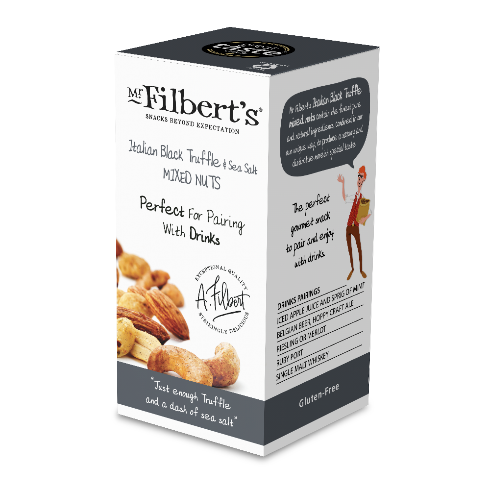 Mr Filbert's Italian Black Truffle & Sea Salt Mixed Nuts Box (35g)