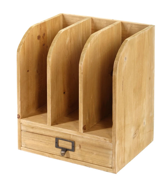 Wooden Files with Drawer 30 x 23 x 35 cm