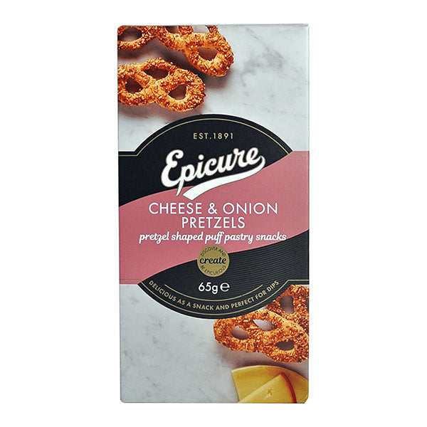 Epicure Cheese & Onion Pretzels (65g)