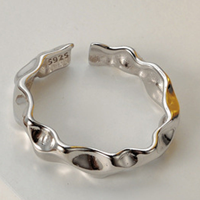 Mimimalist Irregular Sterling Silver Rings
