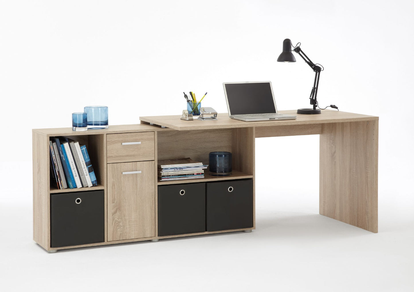 Oak Flexi Corner Office Desk