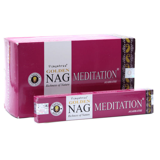 15g Golden Nag Champa Incense Sticks- Meditation Incense