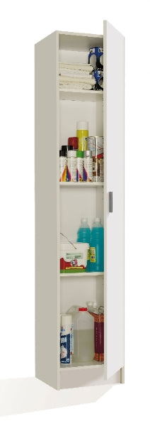 Multi Purpose White Narrow Storage Cupboard