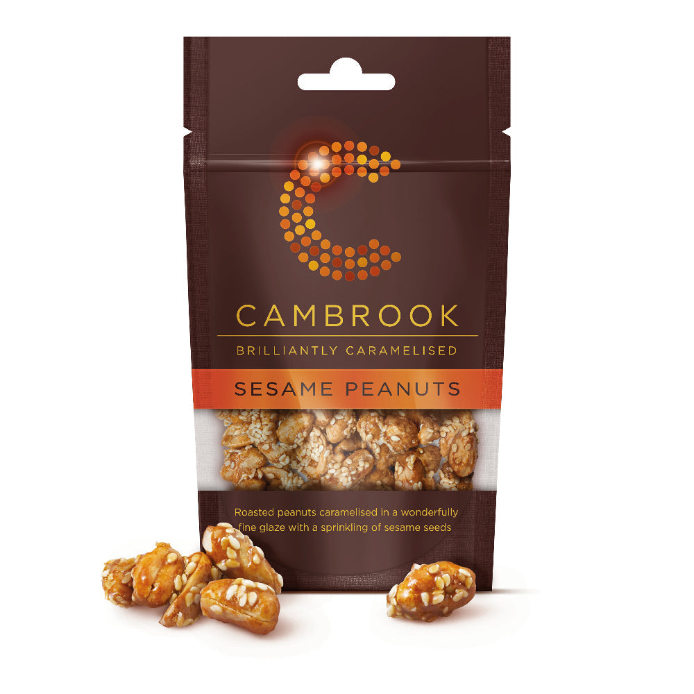 Cambrook Caramelised Sesame Peanuts (80g)