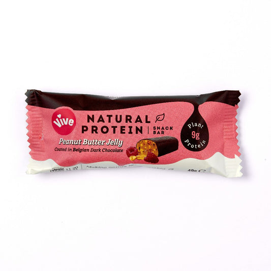 Vive Peanut Butter Jelly Natural Protein Snack Bar (12x49g)