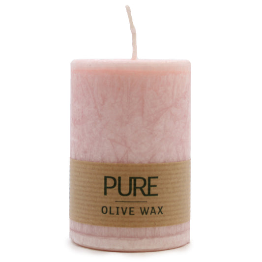 Pure Olive Wax Candle - Sweet Rose